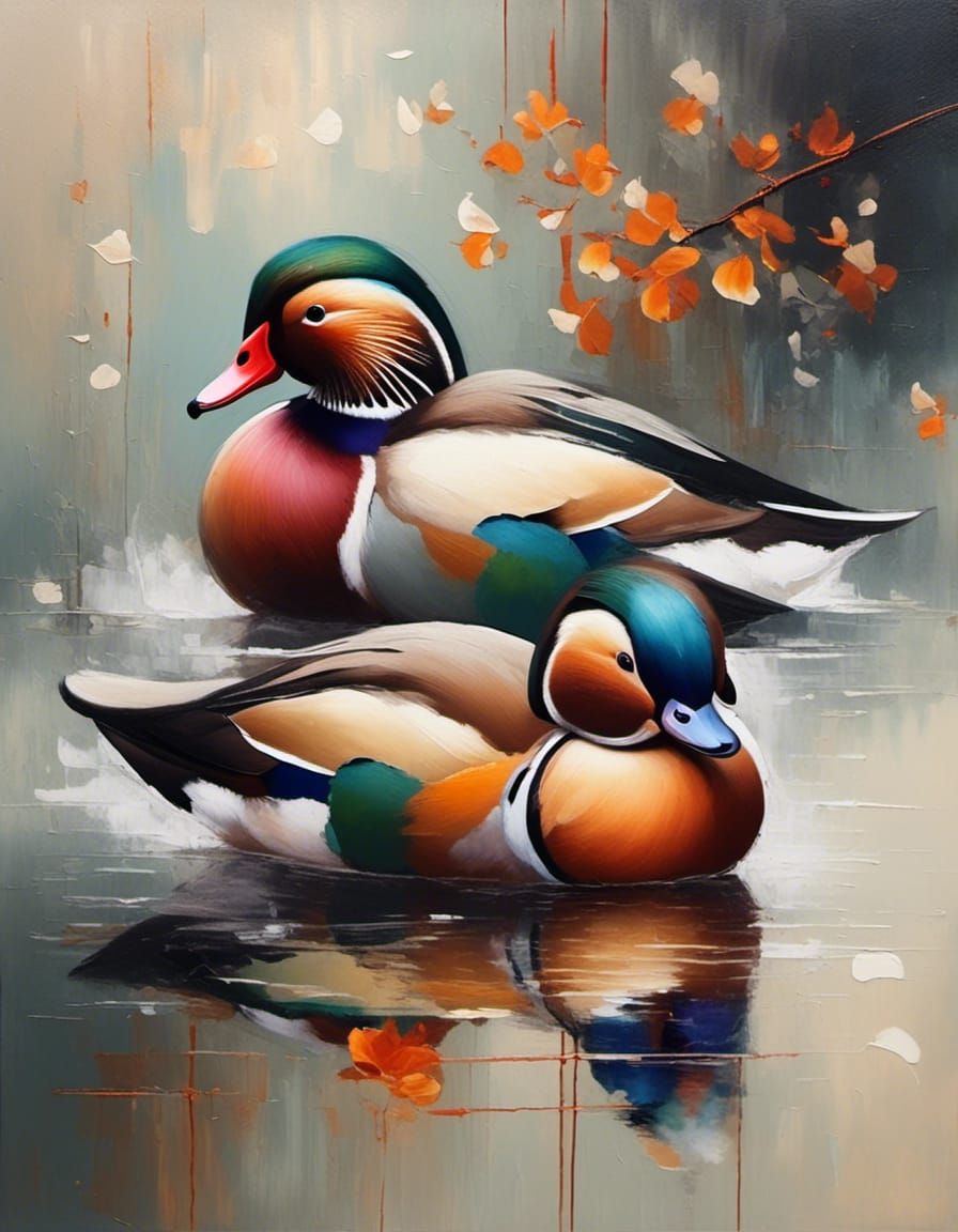 Mandarin ducks