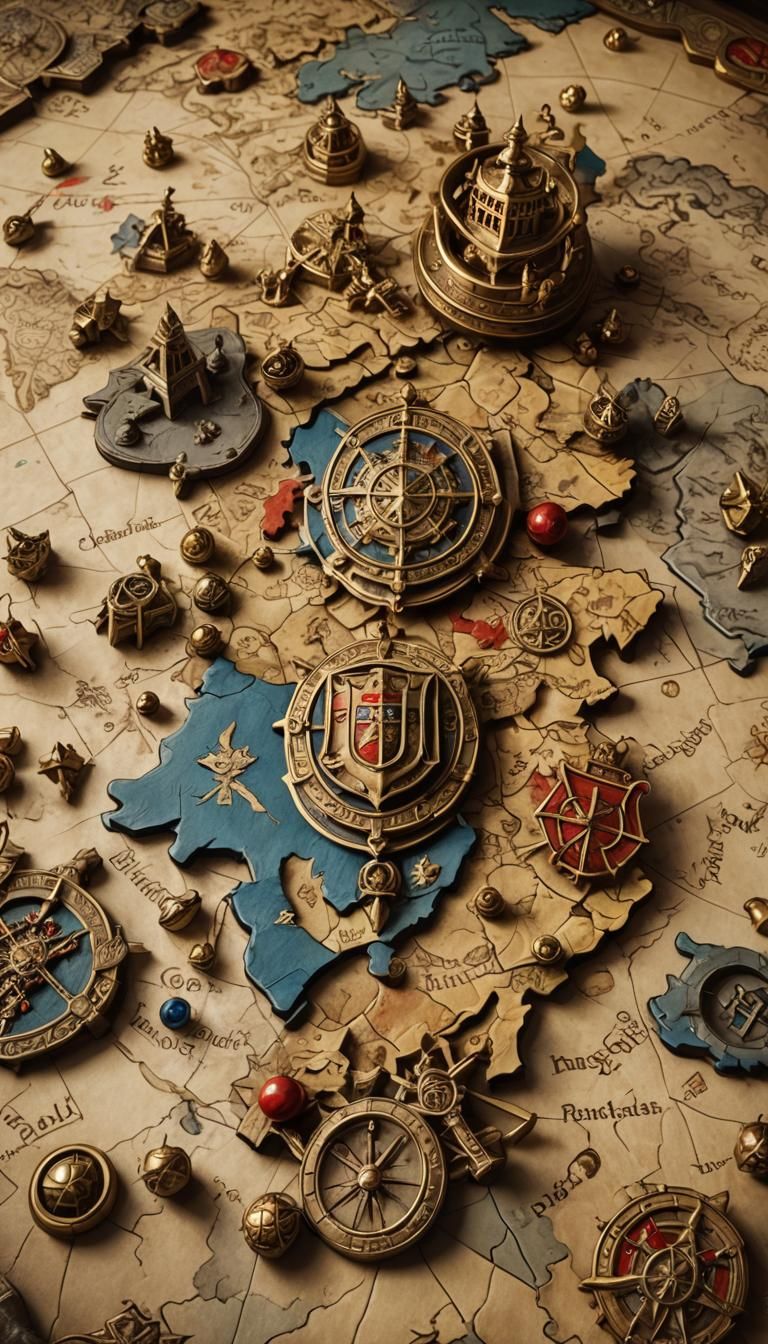 Maps of Military Alliances in Fantasy Concept Art