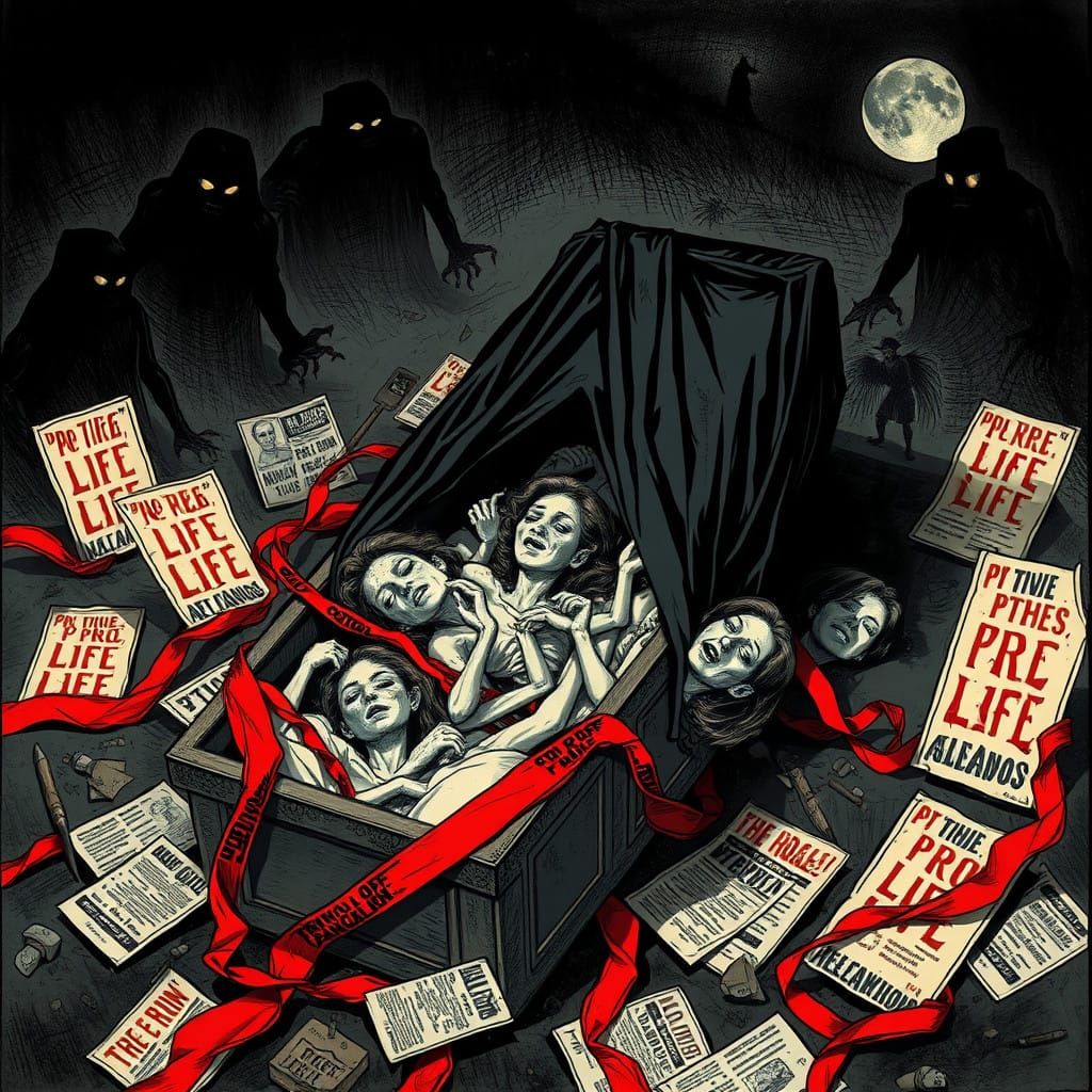 Surreal Omen in Dark, Ominous Style