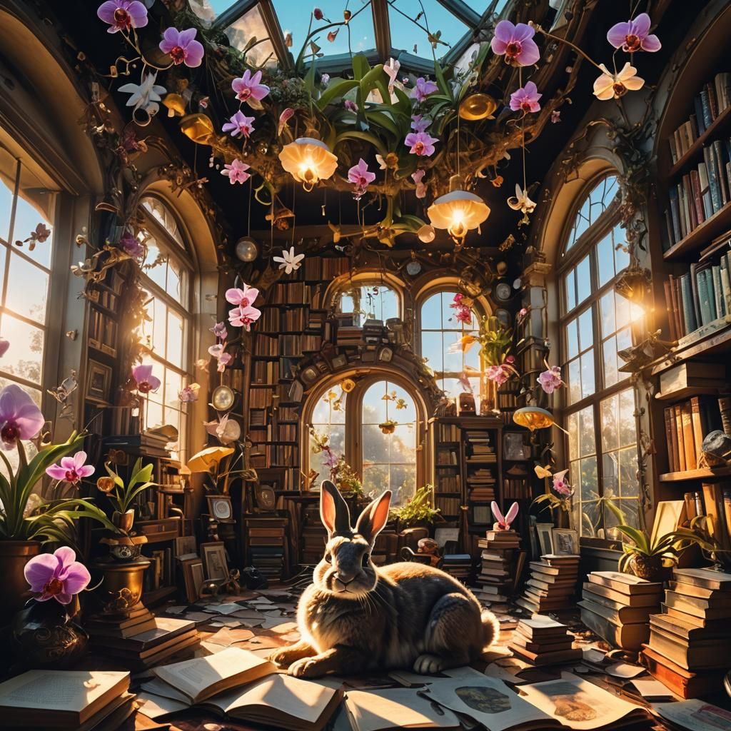 Surreal Rabbit Hole with Dreamscape Windows