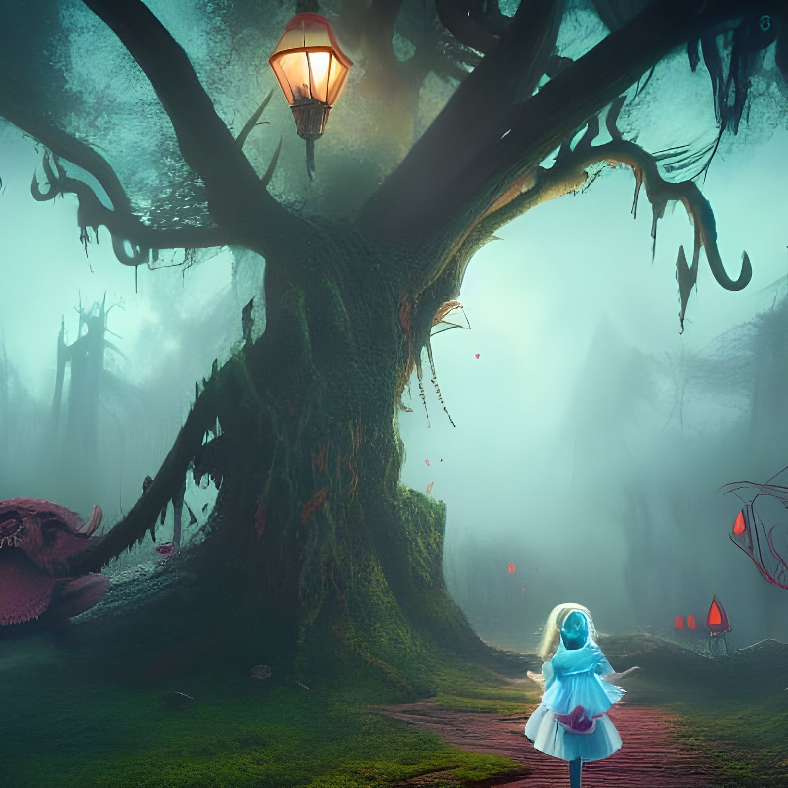 Alice in Horror Land: Detailed Matte Painting