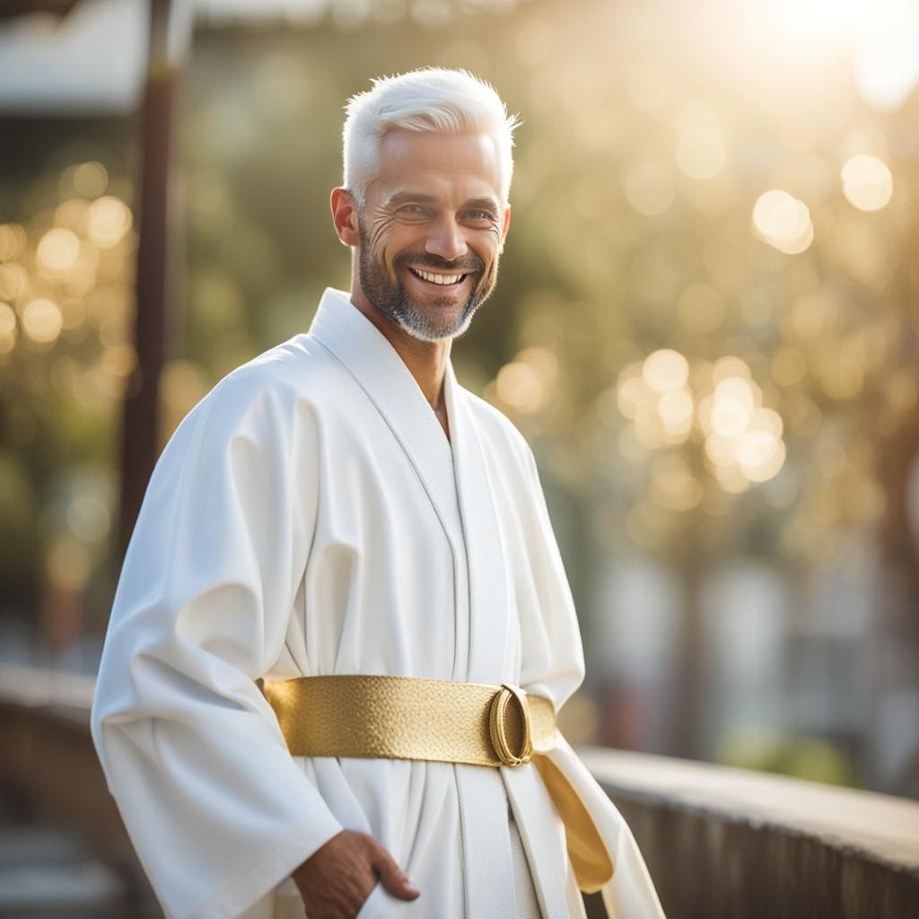 Man in Royal Robe: Professional Photography with Bokeh