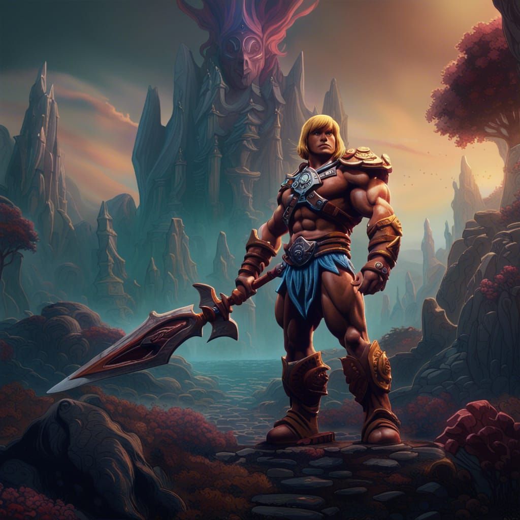 He-Man Fantasy Concept Art in 8K Resolution