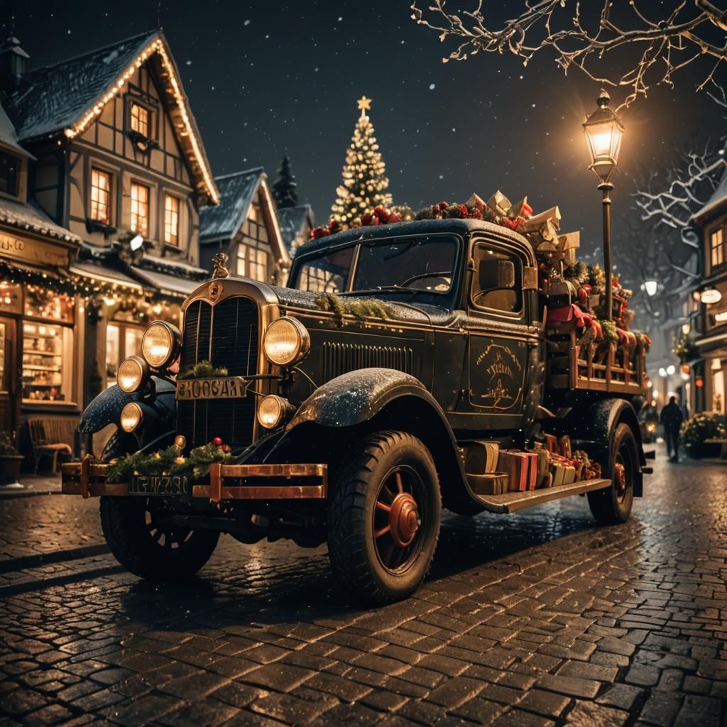 Hyperrealistic Winter Wonderland Scene