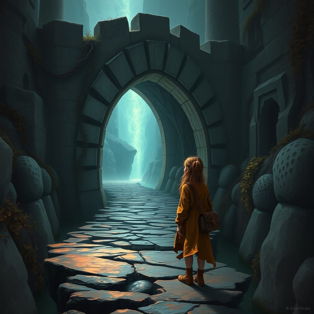 Mystical Girl Discovers Ancient Bridge to Magic