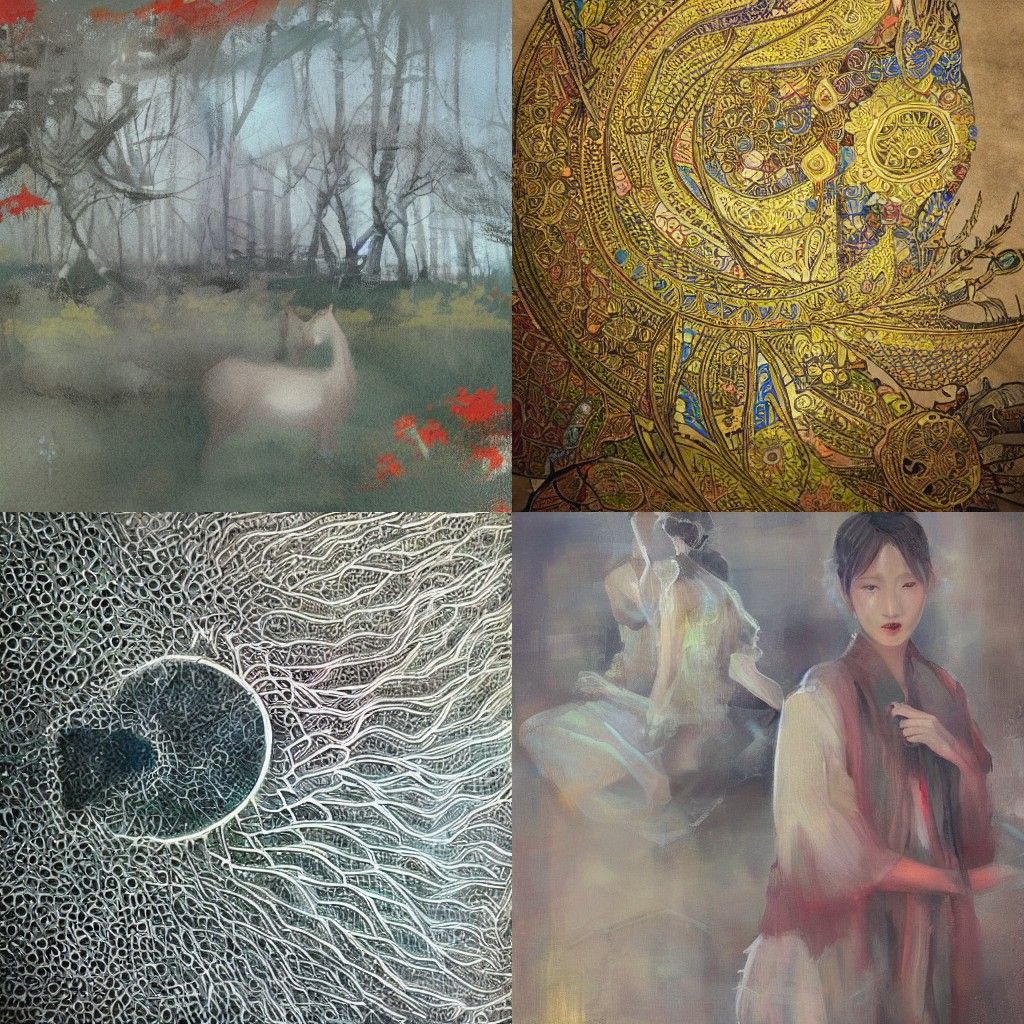 Ethereal Portrait in the Style of Kyu-Yong Eom