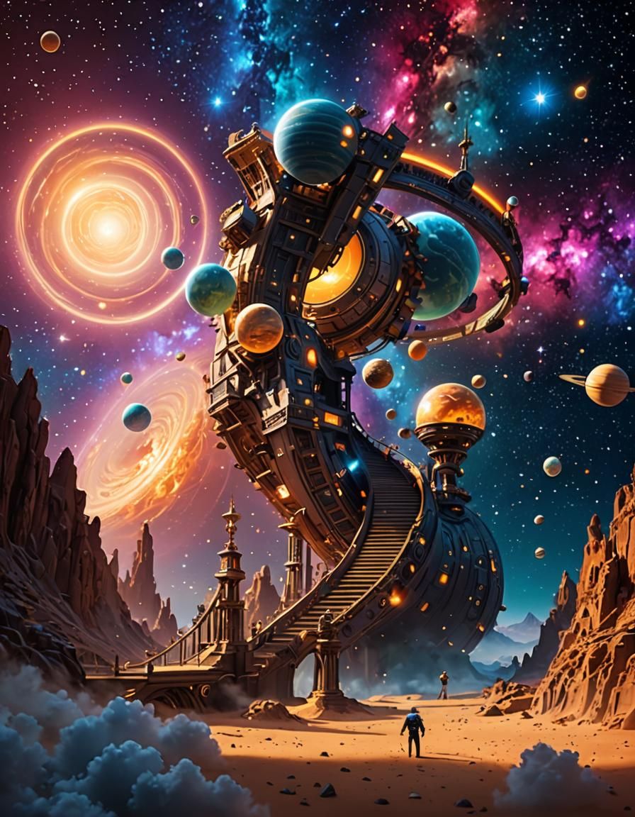 Dragon Girl with Slime Body and Robot Skeleton