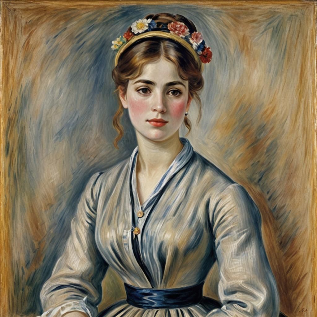Impressionist Portrait of a Young Woman