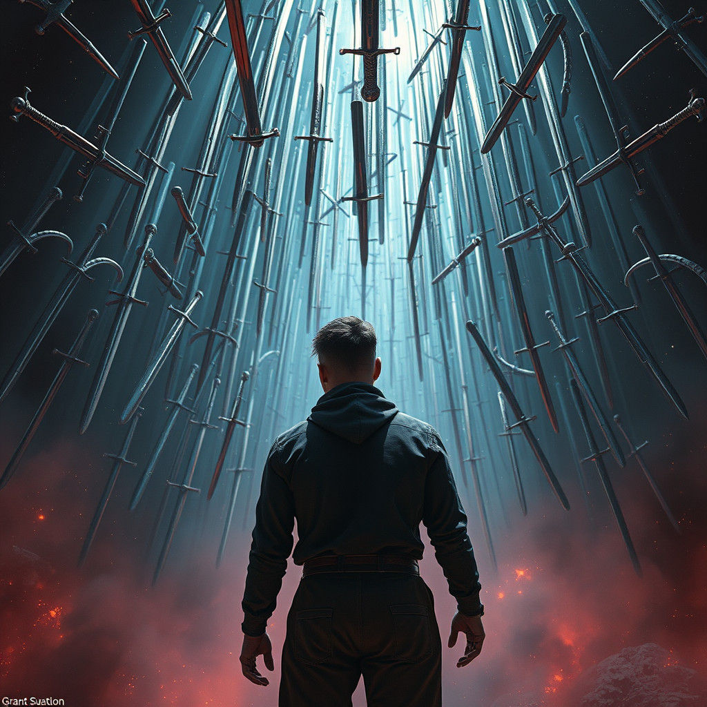 Ominous Descent: Swords in a Cosmic Void