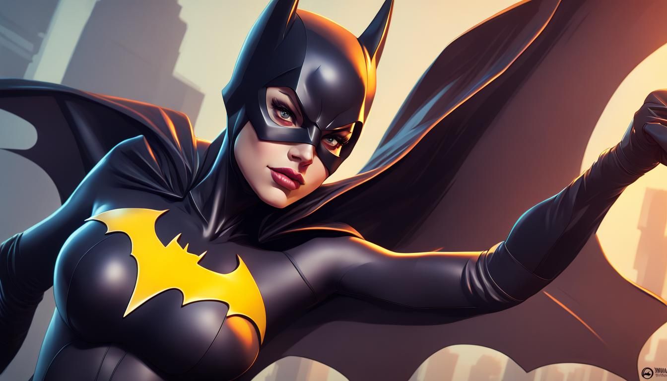 Alexandra Daddario as Batgirl in Bruce Timm Style