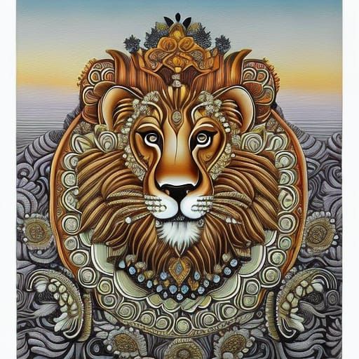 Whimsical Lion 5