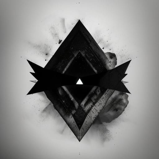 Abstract Minimalist Design in Black and White