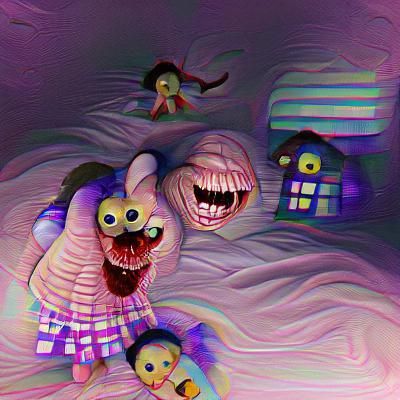 AI Generated Horrific Nightmare Image
