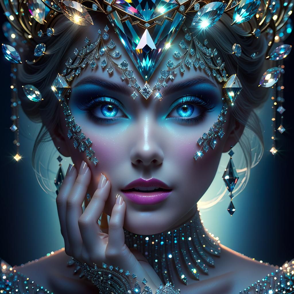 Diamonds and Lightwaves: Surreal Beauty