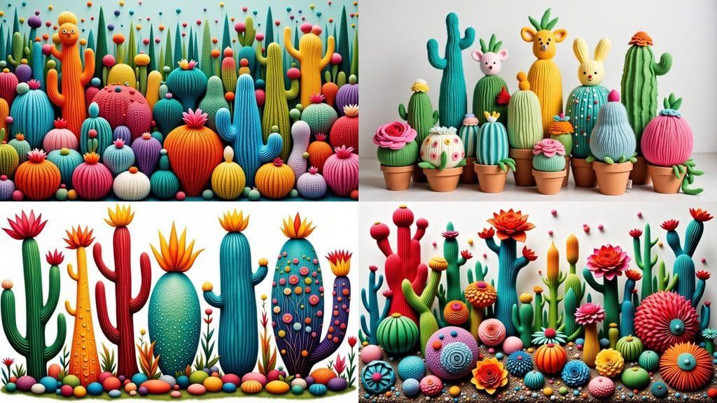 Handmade Fabric Plants: Plush Cacti and Succulents