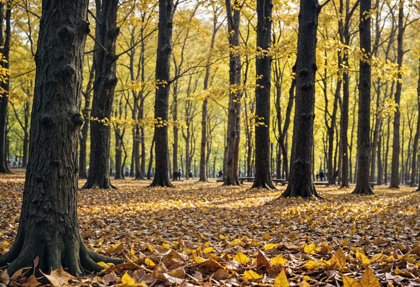 Golden Leaves in Autumn Weather: Professional Photography