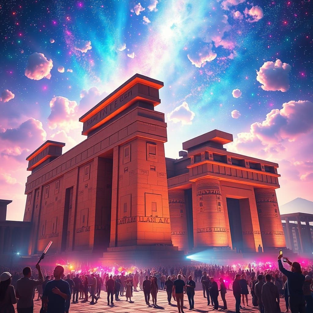 Karnak Restored: A Psychedelic Celebration in Hyperrealism