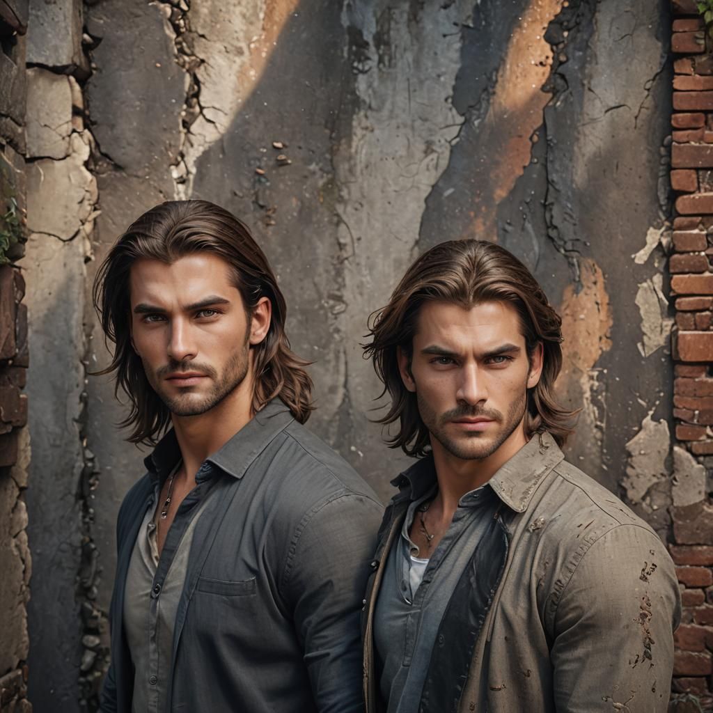 Handsome Male Models Headshot with Dynamic Poses
