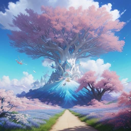 adorable ragdoll cat with mesmerizing blue eyes  Anime-style...