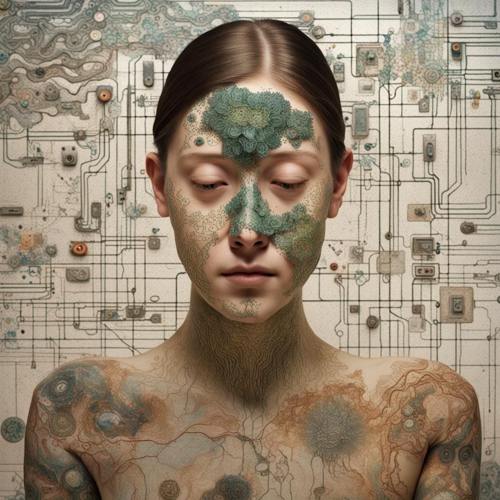 Circuitry Meets Nature: A Portrait of Technological Symbiosi...