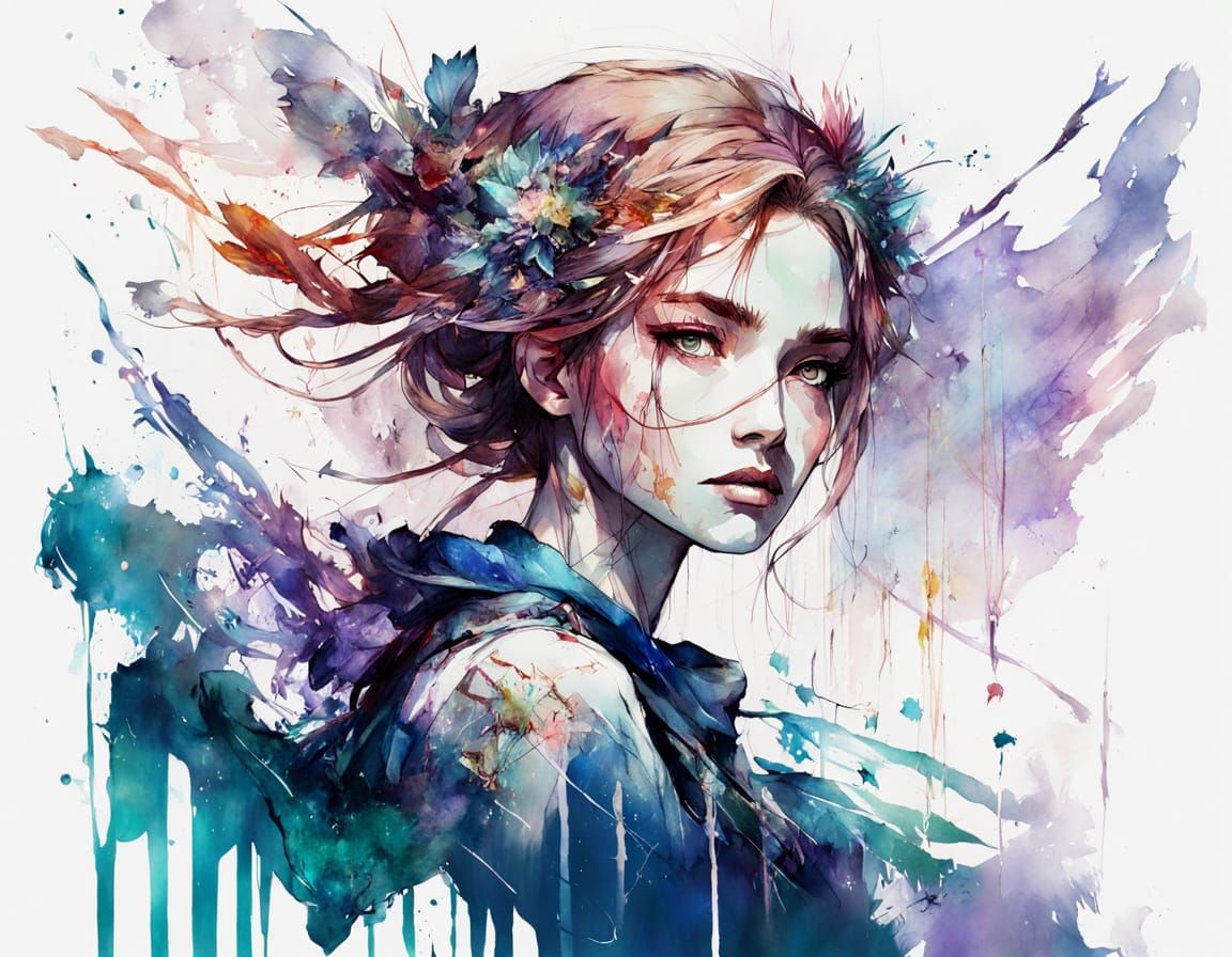 Magical Girls Battle in Sky with Elemental Powers in Anime W...