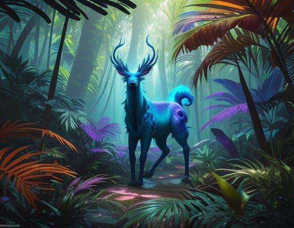 Mystical Xinca Emerge from Jungle Portal in Vibrant Fantasy ...