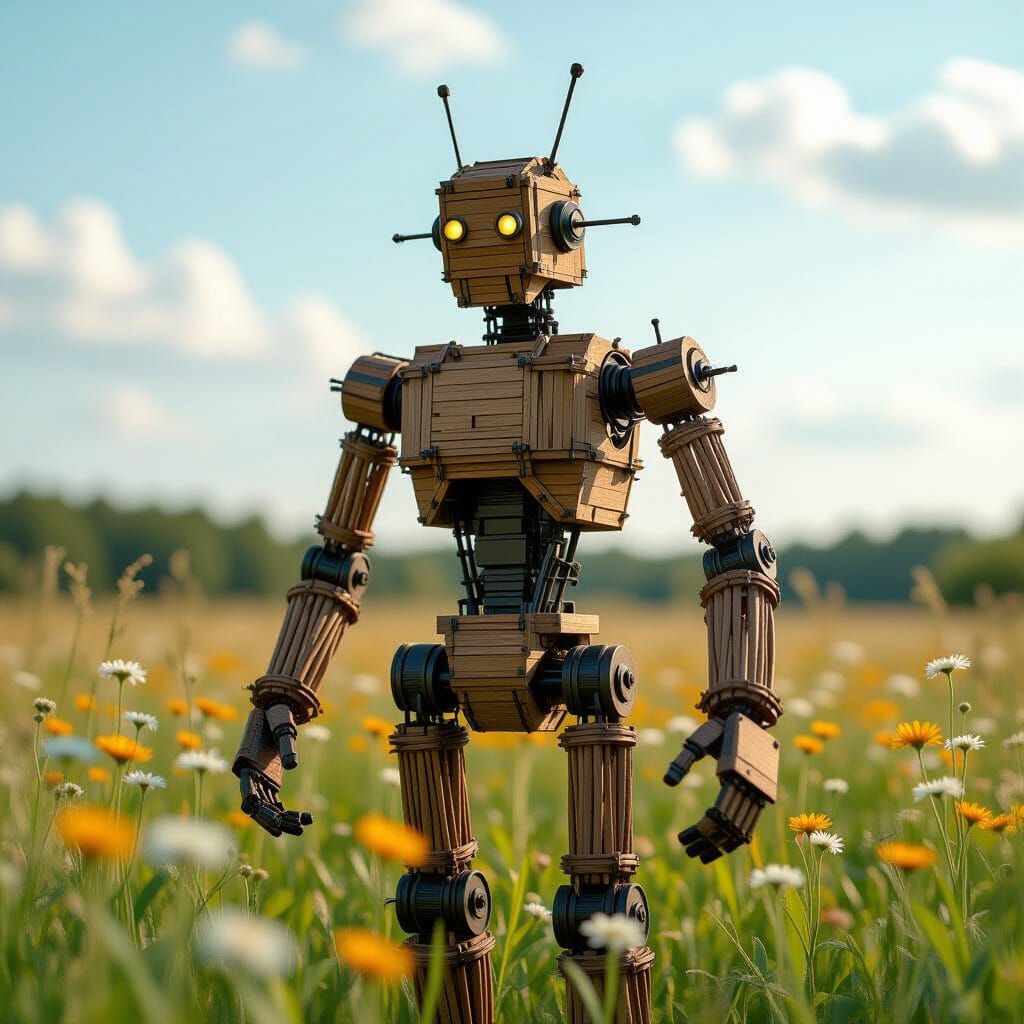 Wooden Robot
