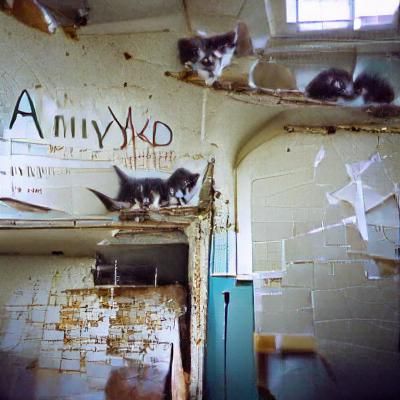 Abandoned Building with Overgrown Foliage