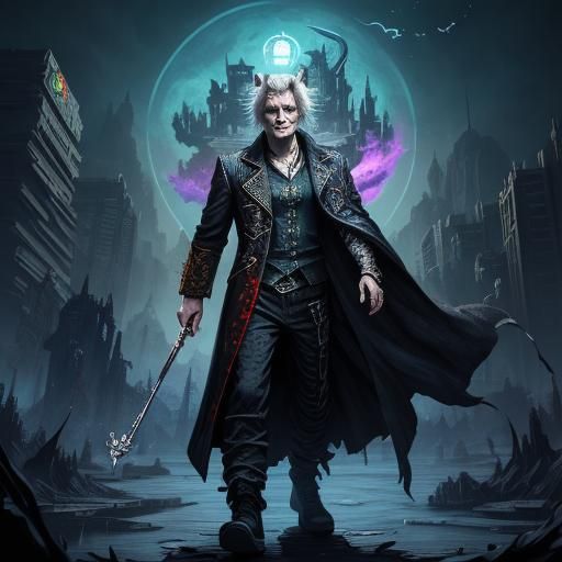 Bad Wolf Glitch Art by Neil Gaiman