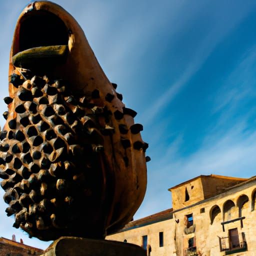 The Biting Pear Sculpture of Salamanca