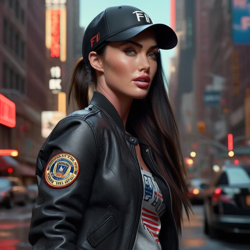 Megan Fox as FBI Agent in Cinematic Portrait