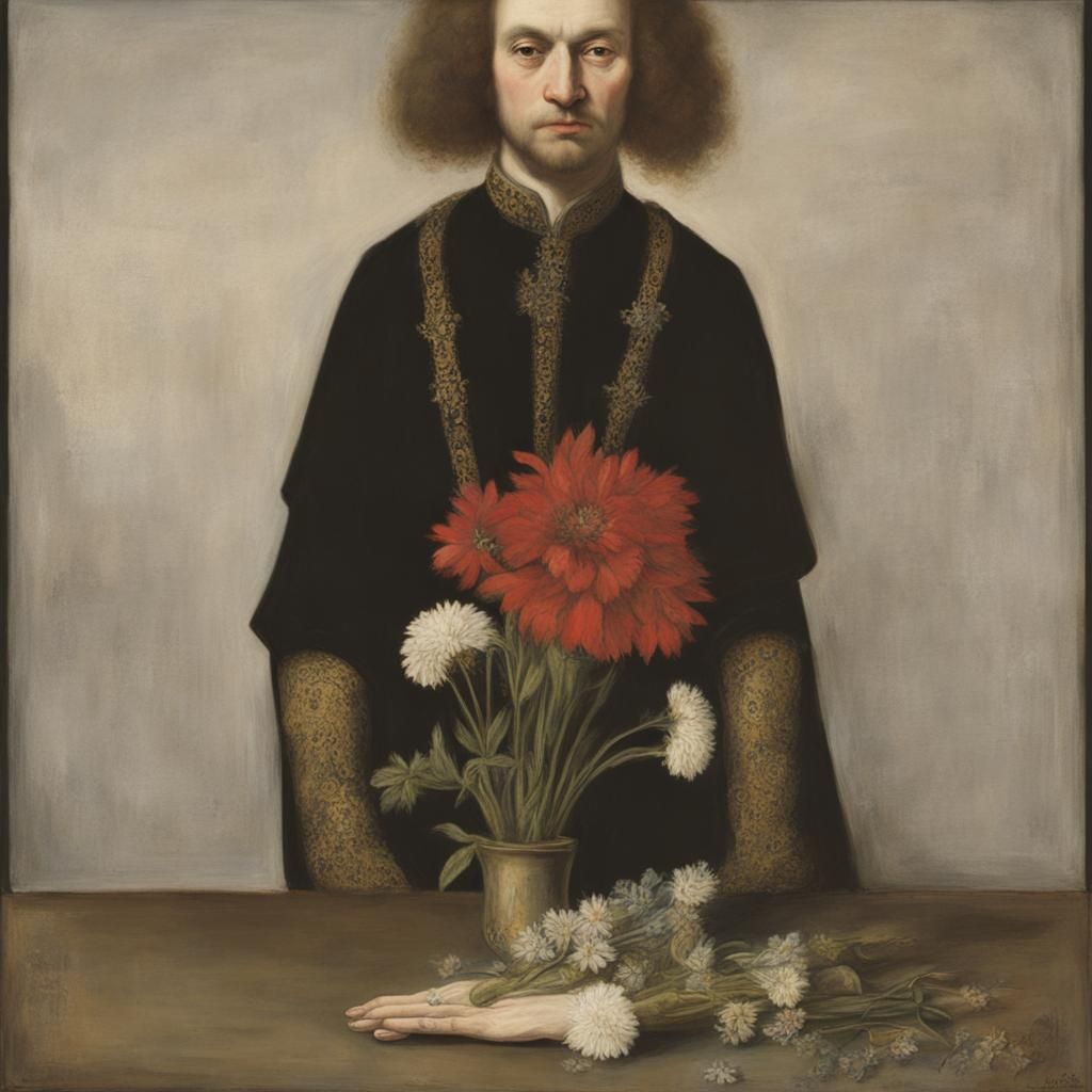 Vampire Lord in Suit, Classical Portrait