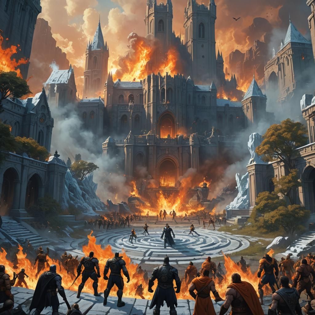 Superhero Training Grounds: Fire and Ice Clash