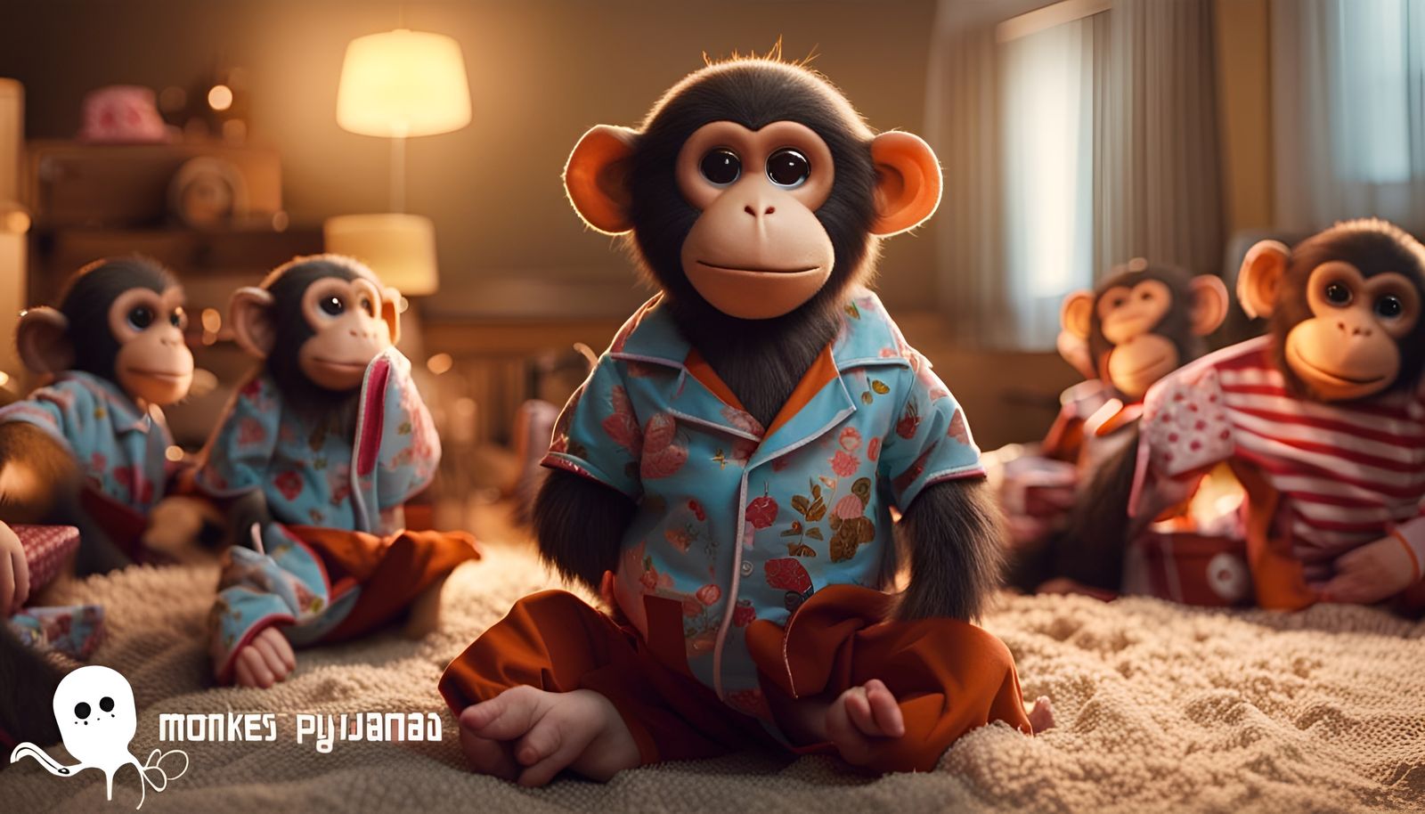 Monkeys Host a Pyjama Party