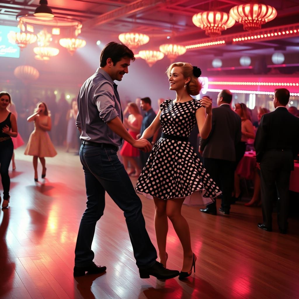 Rock 'n' Roll Dance Show in 50s Style