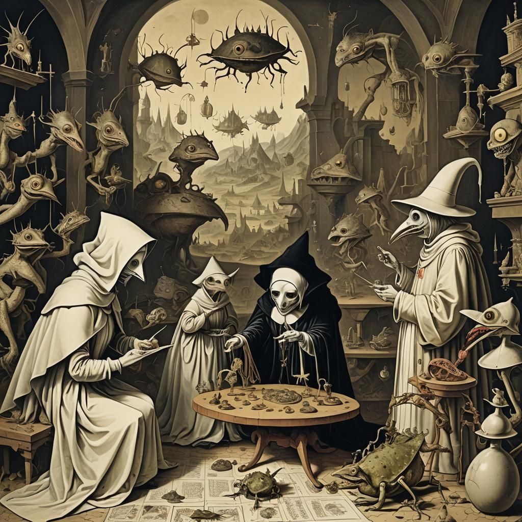 Bosch and Dali's Hallucinatory Animation Storyboard