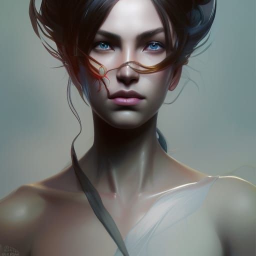 Detailed Portrait of a Shadow Queen