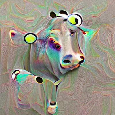 Simple AI Image of a Cow