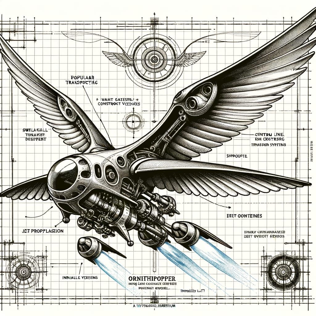 Ornithopter Blueprint: Winged Vessels of the Imperium