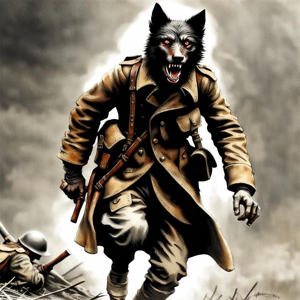 Werewolf Trench Raider in Post-Apocalyptic Horror