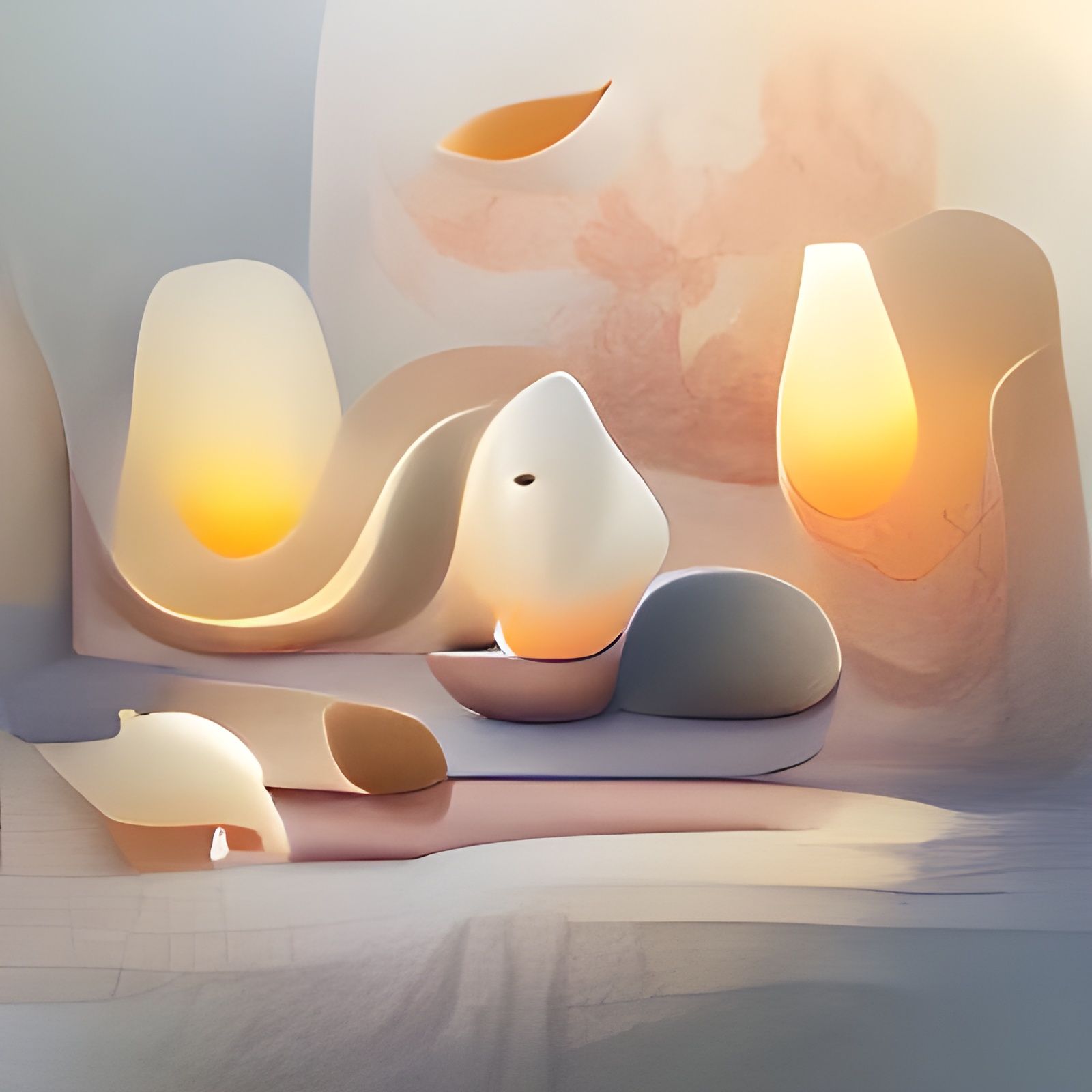 Comforting Shapes in Soft Serene Light