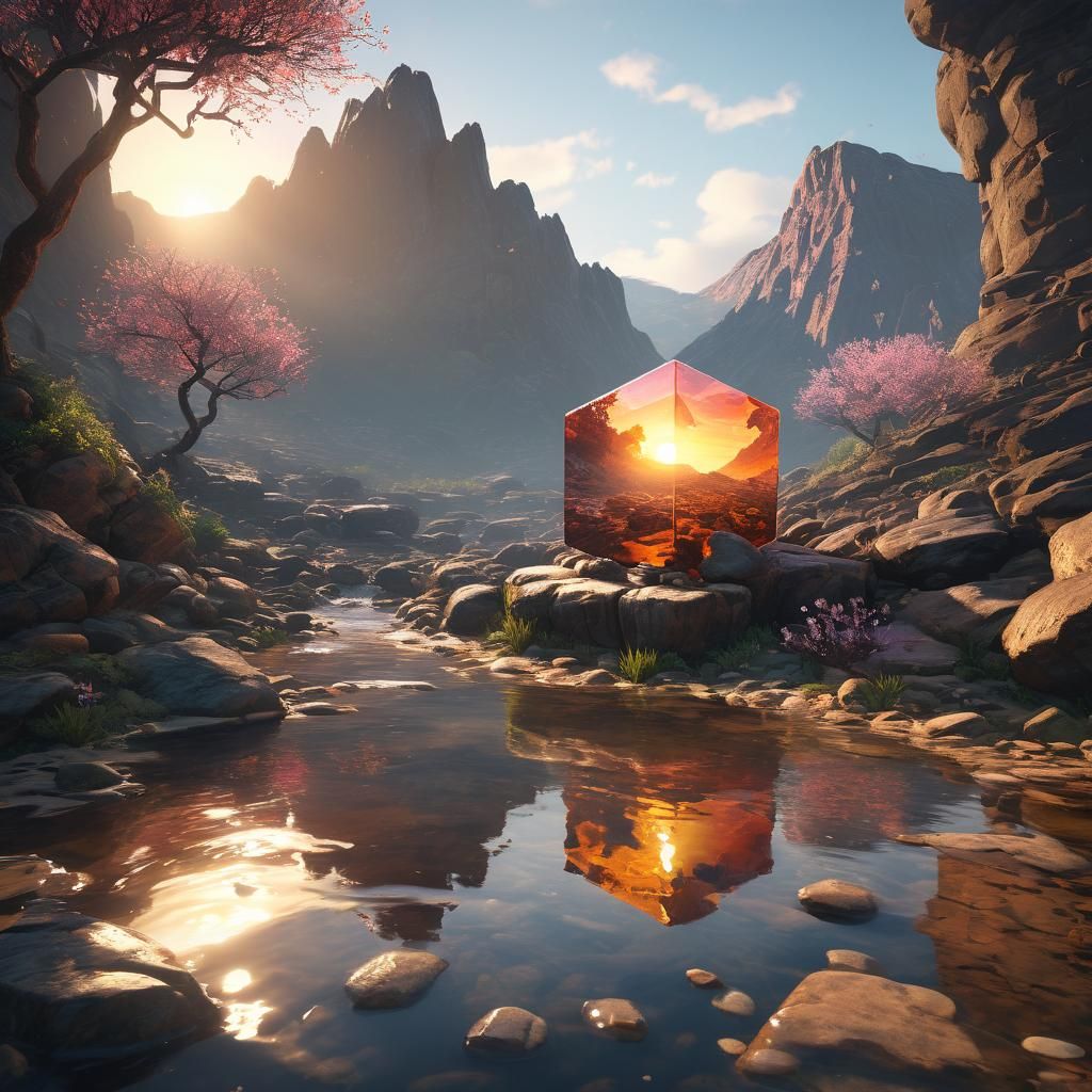 Mystical Cube Portal Reveals Another World