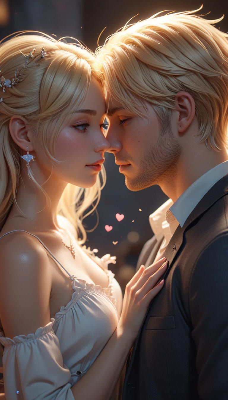 Breathtaking Anime Couple in Love