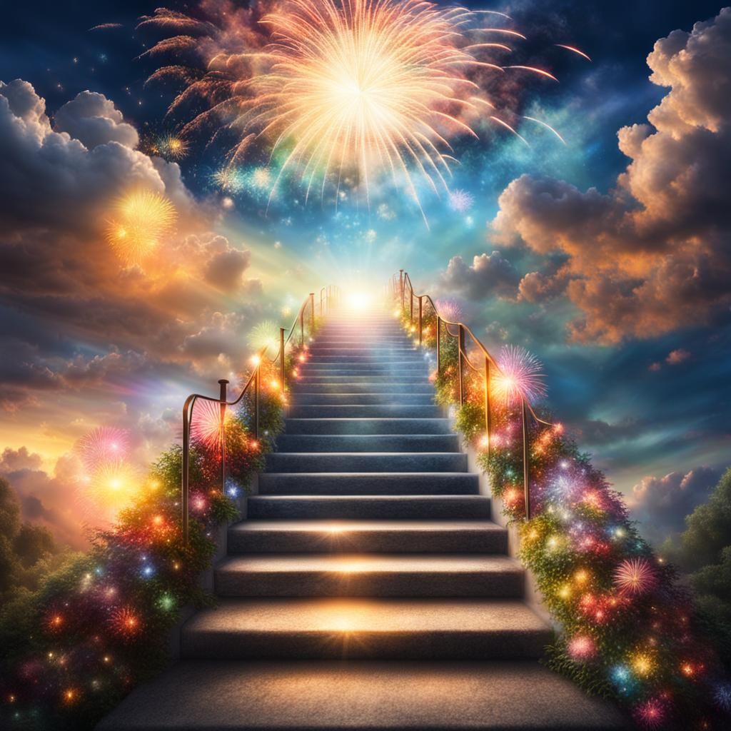 Heavenly Staircase to Fireworks Display