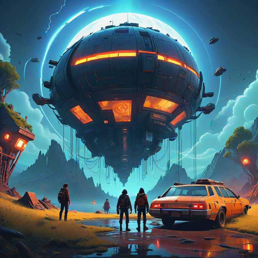 Bill and Ted in a Swirling Vortex of Wyld Stallyns