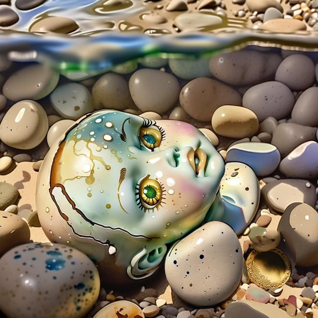 Ornately Engraved Gold Doubloon Coin