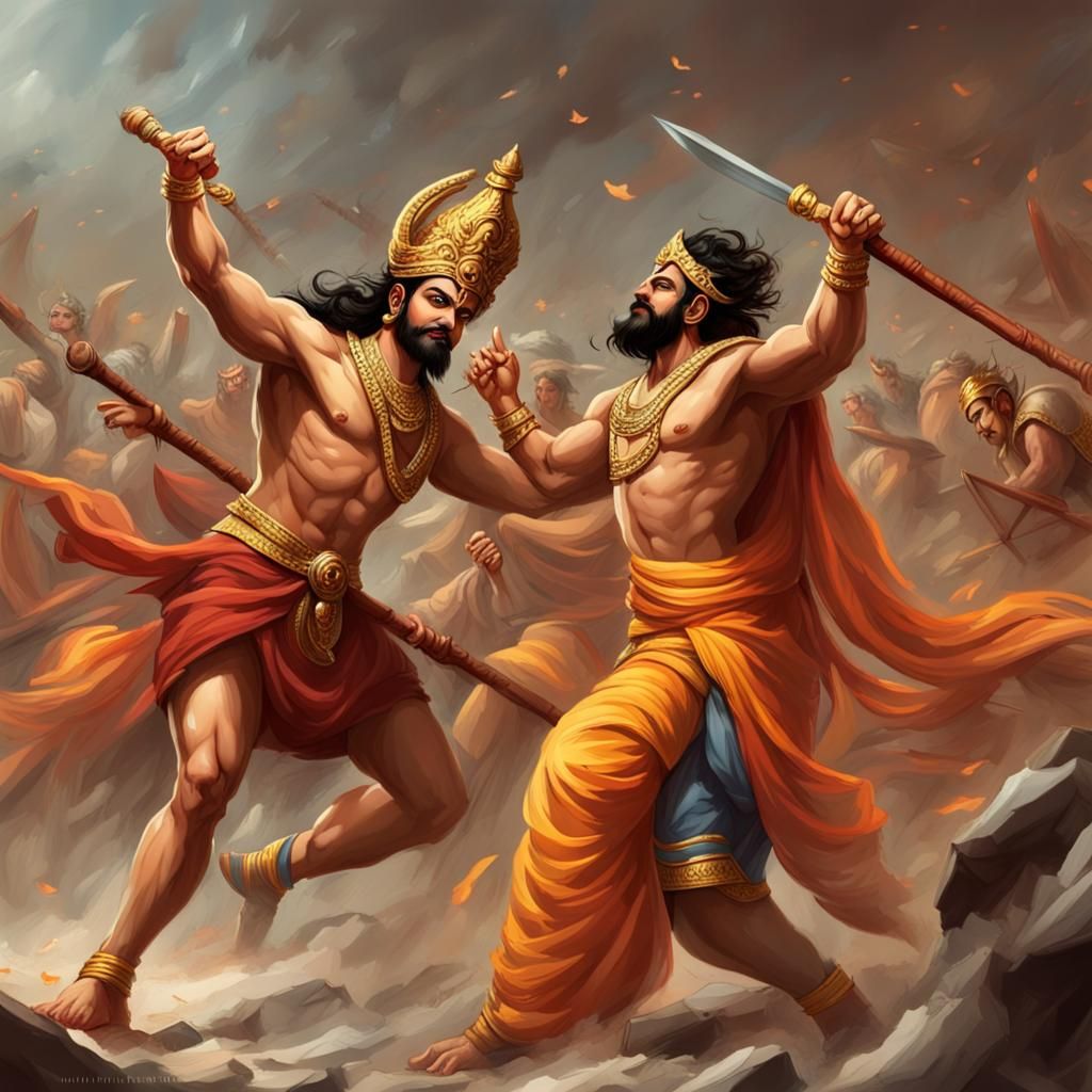Lord Rama's Fury: Ravana's Chariot Shattered in Epic Battle