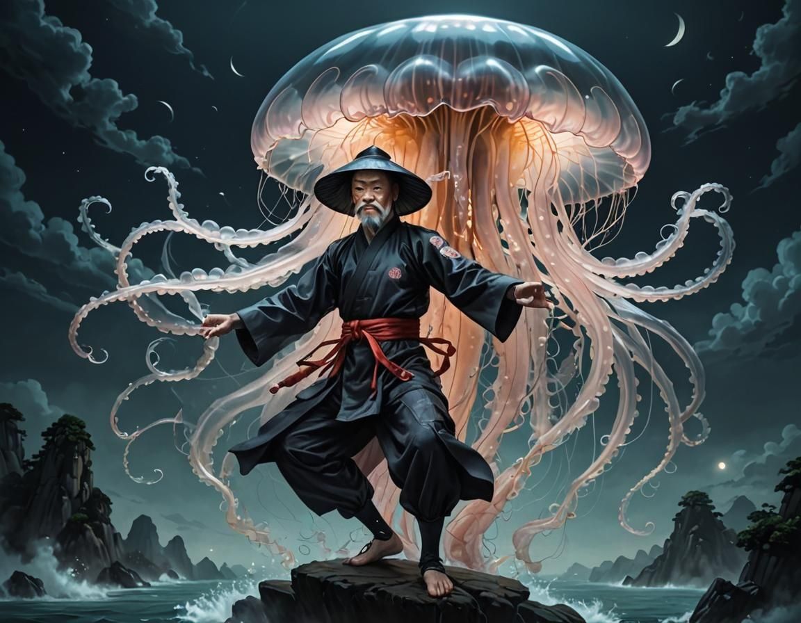 Jellyfish Kung Fu Master in Action