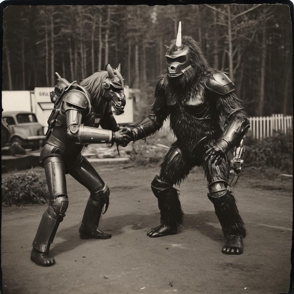 (Vintage Damaged Burnt Water Damaged 50's Polaroid Photo of ...