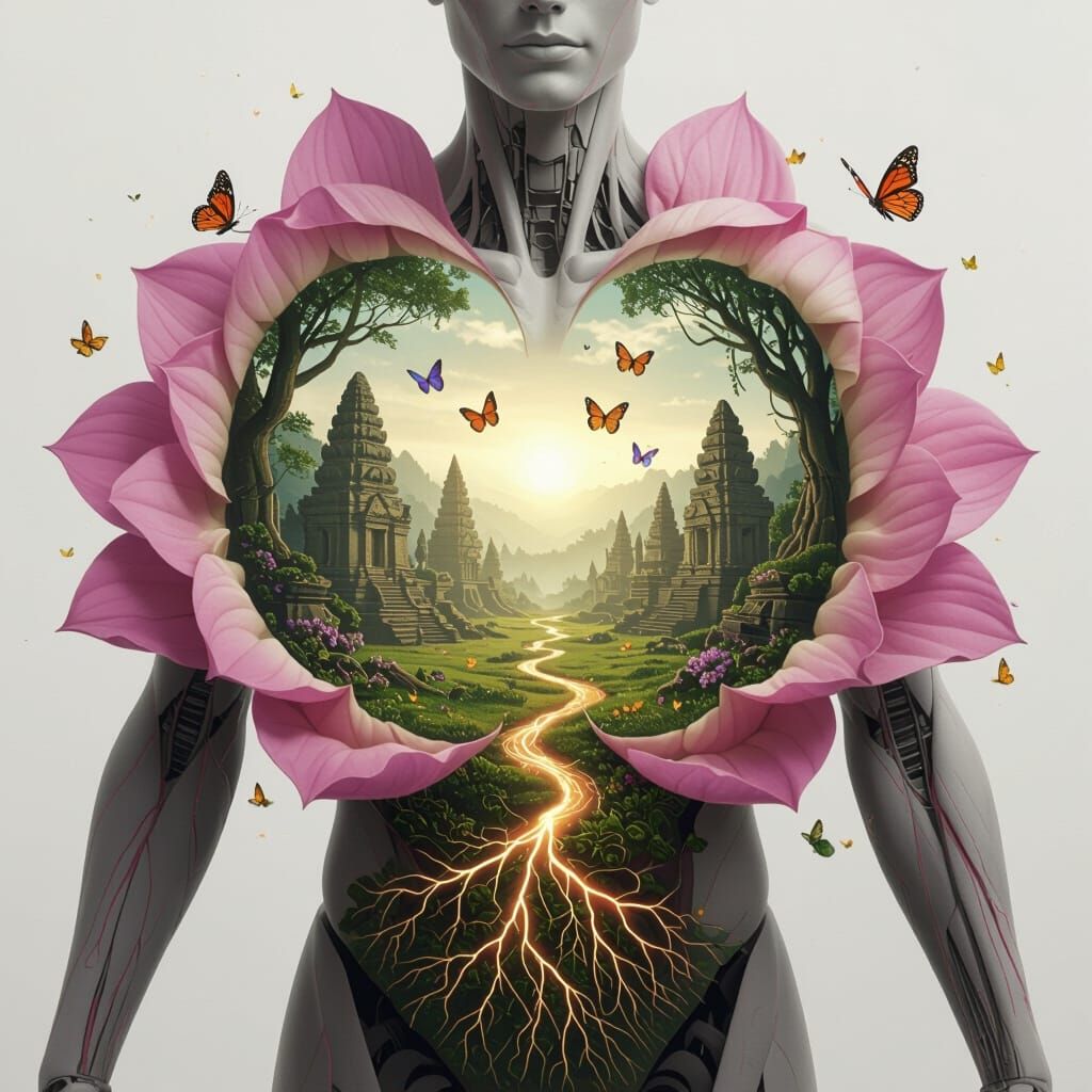 Blooming Humanoid: Inner Temple Landscape